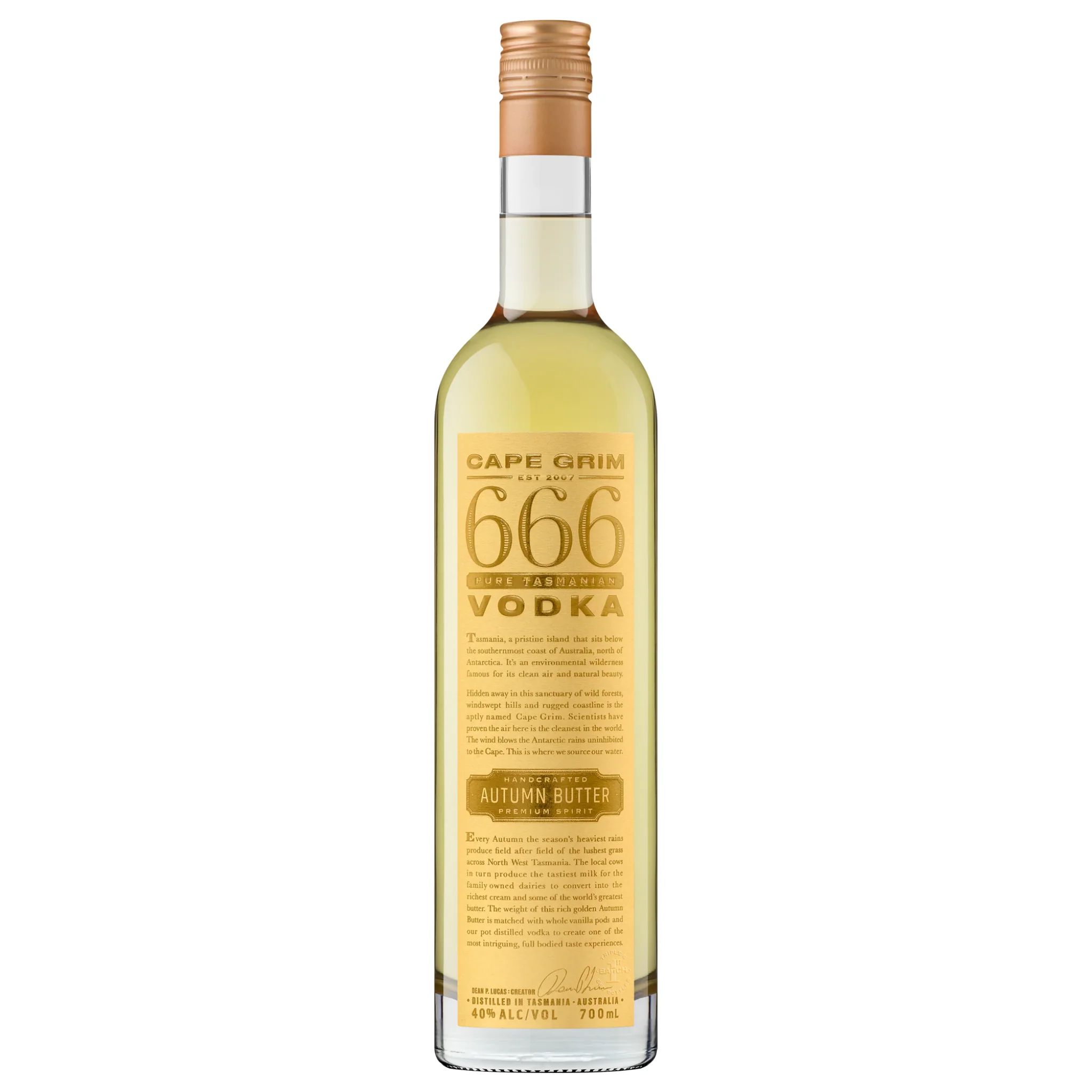 Cape Grim 666 Butter Vodka