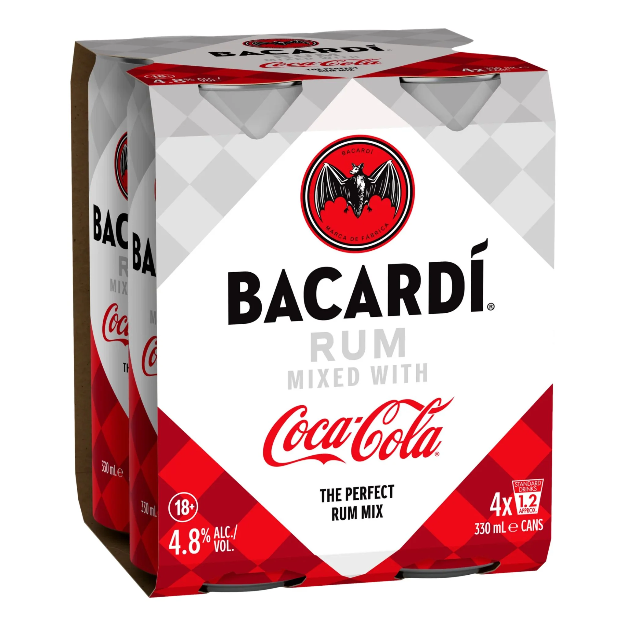 Bacardi Coca cola 330ml 4pk