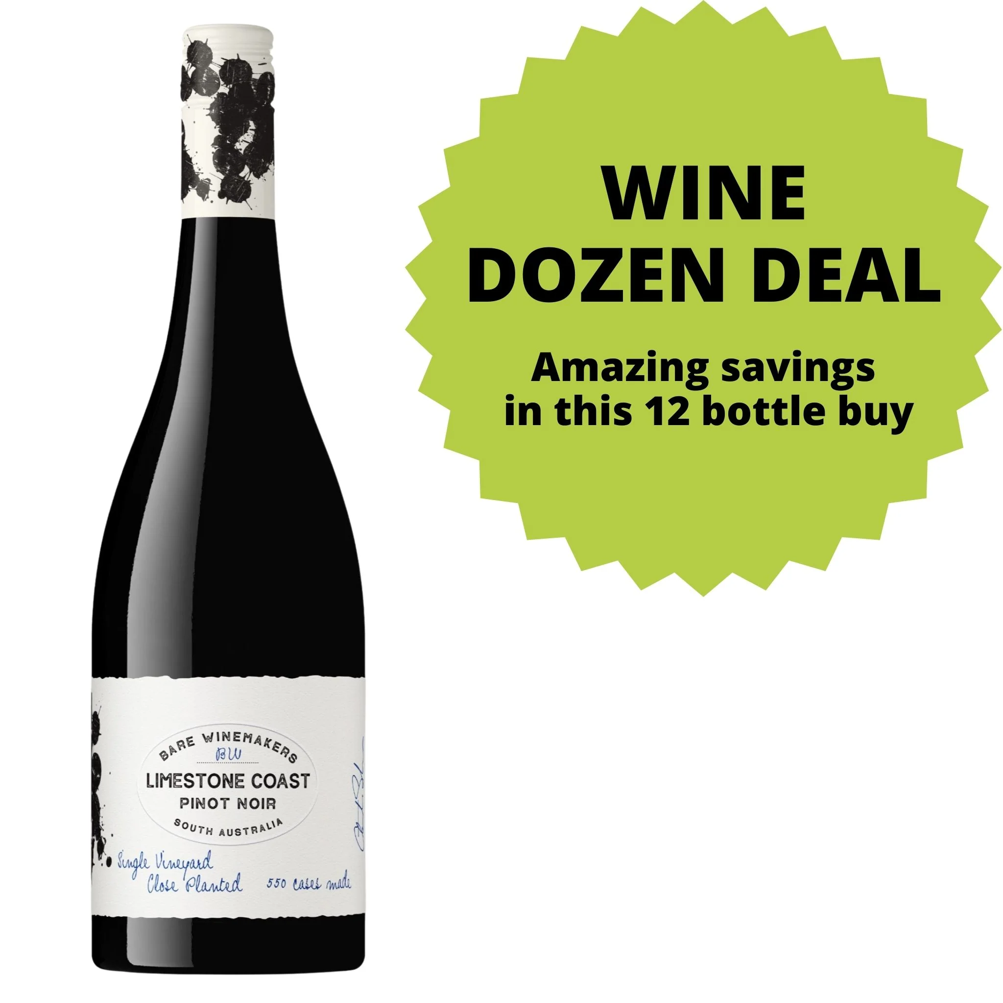 Bare Winemakers Pinot Noir DOZEN DEAL