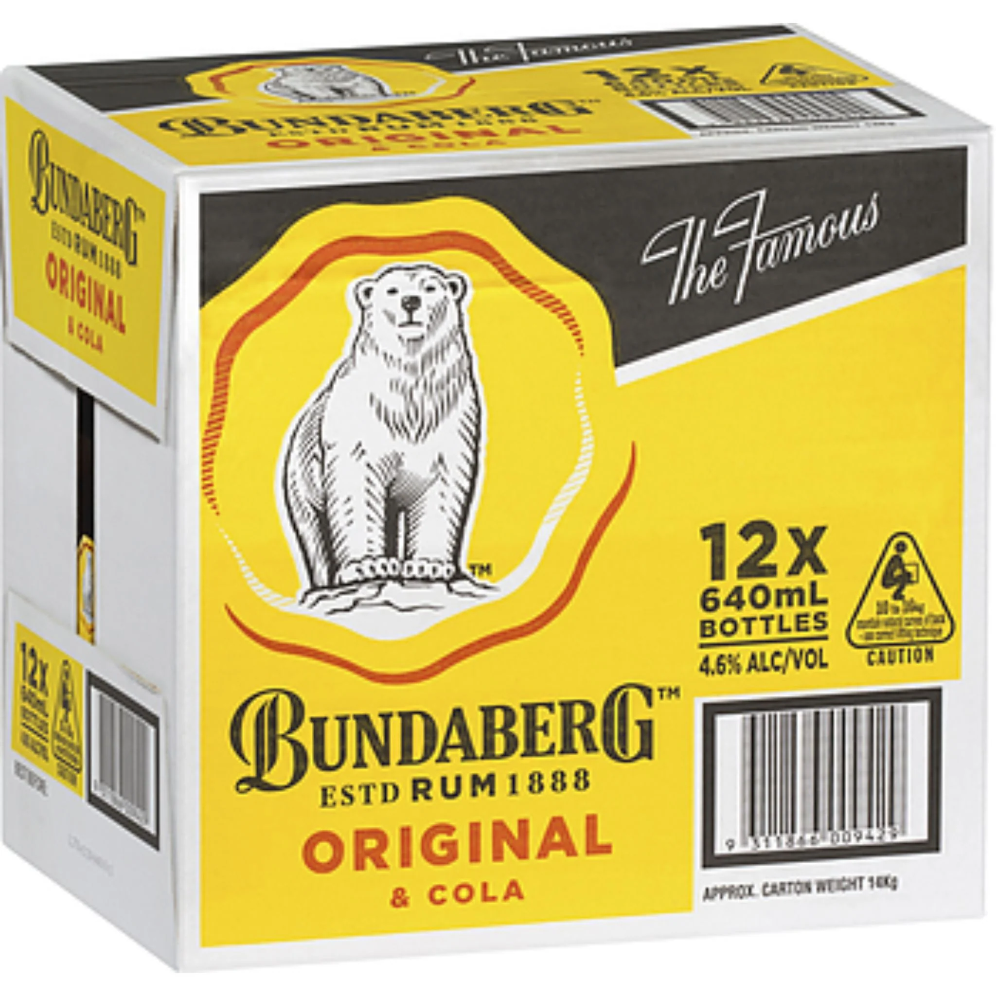 Bundaberg Rum & Cola 640ml 12pk