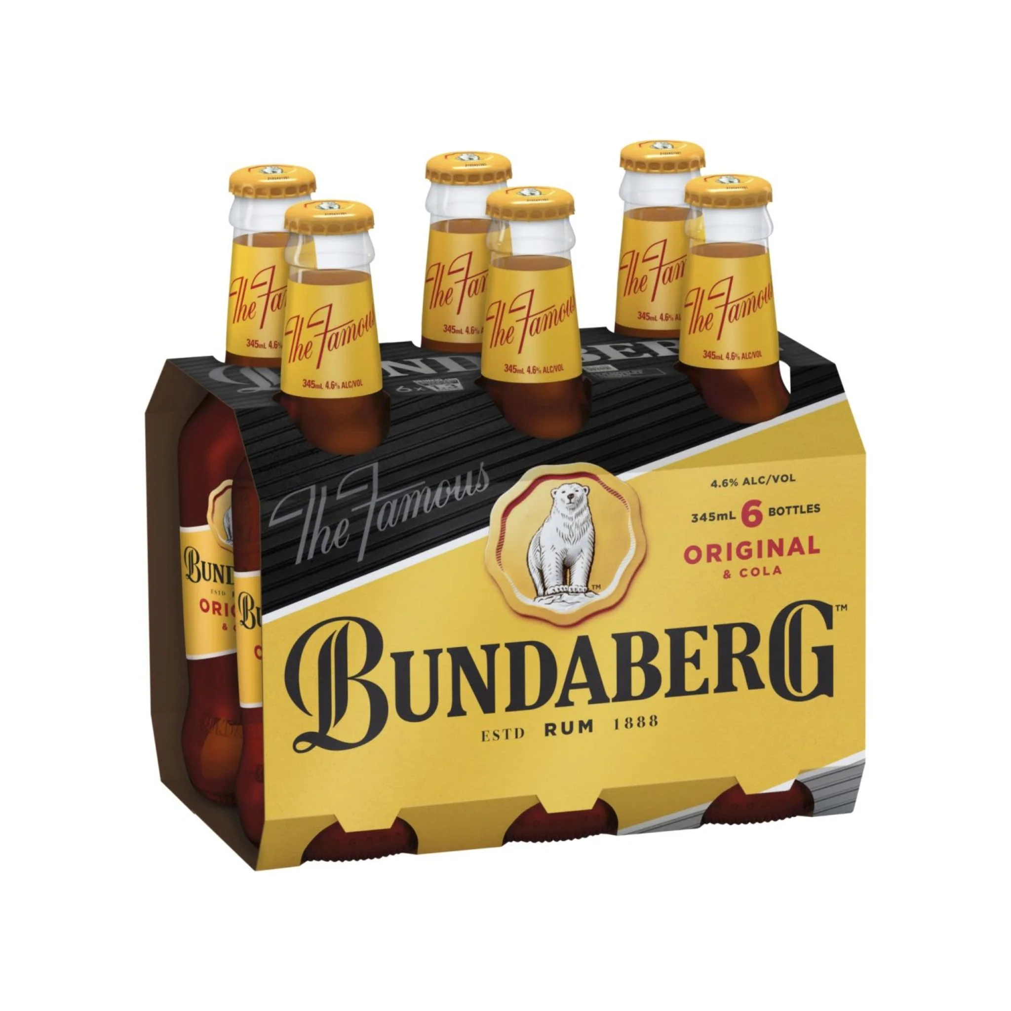 Bundy and Cola Stub 345ml 6pk