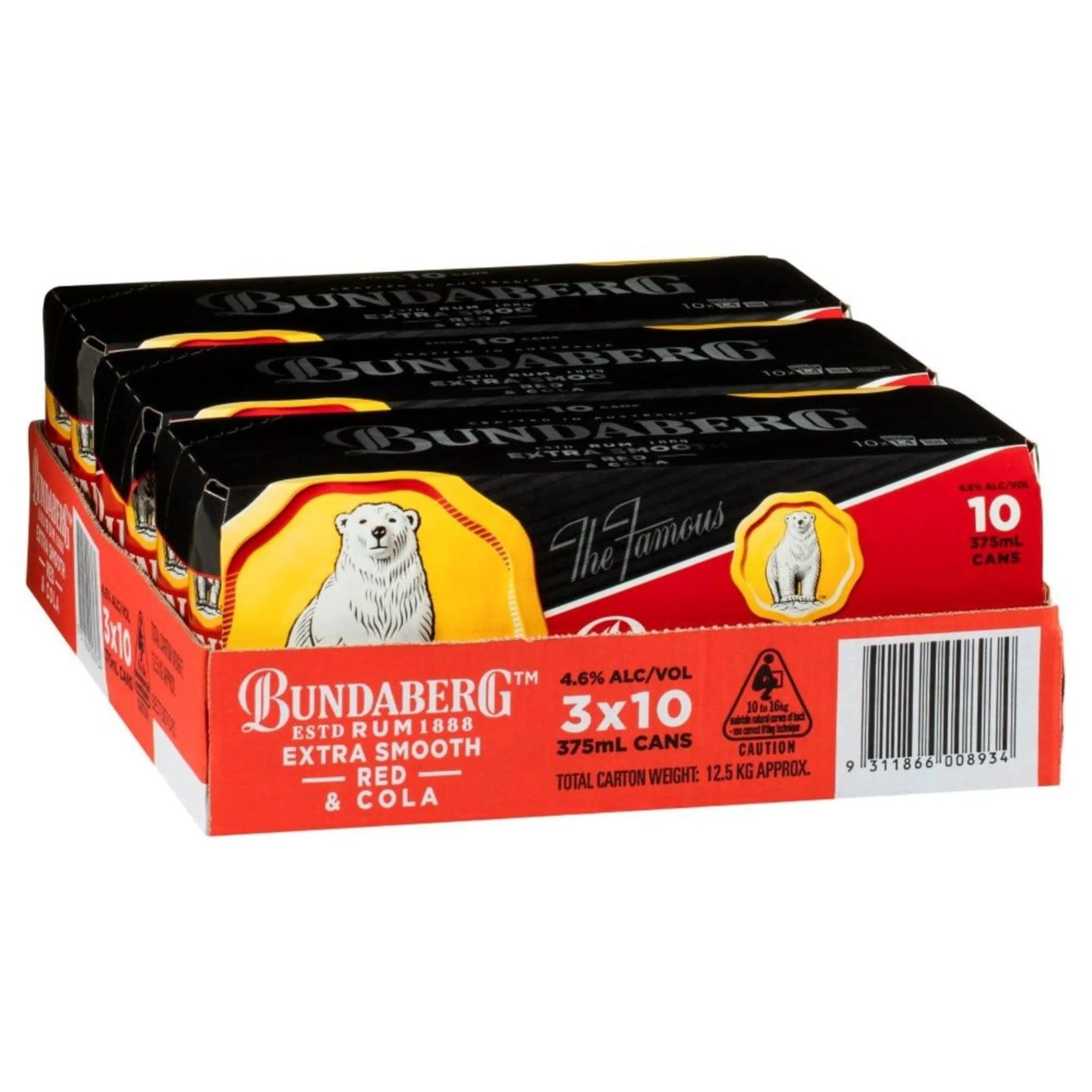 Bundy Red Can 375ml 30pk