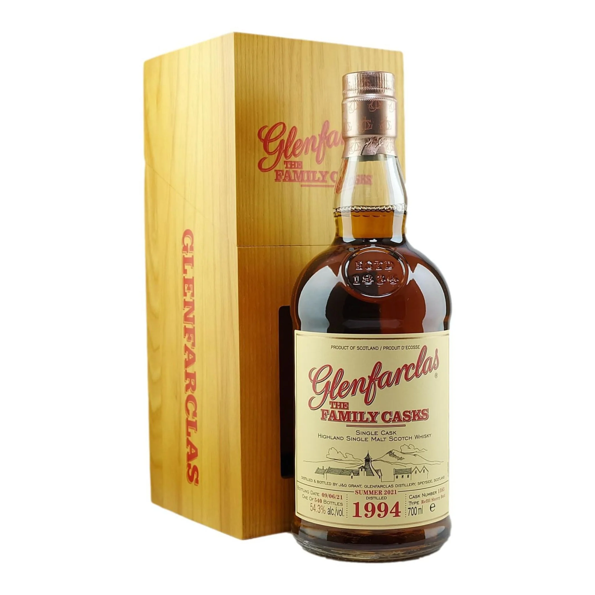 Glenfarclas The Family Cask 1994 Single Malt Scotch Whisky Summer 2021 Release
