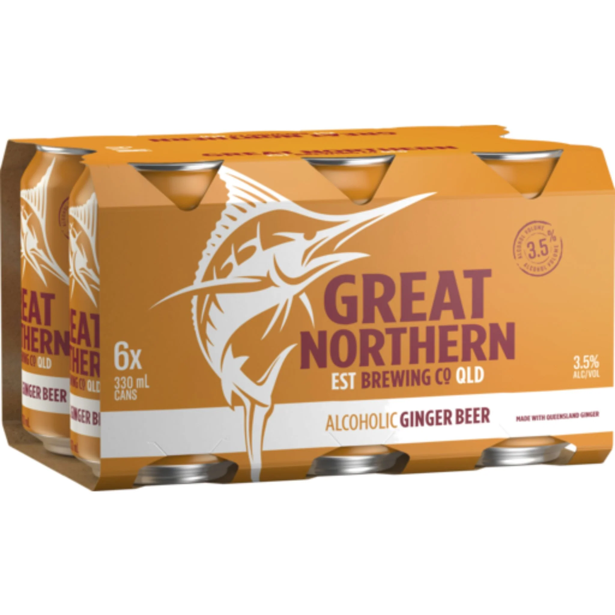 Great Northern Ginger Beer 330ml 3.5% 6pk