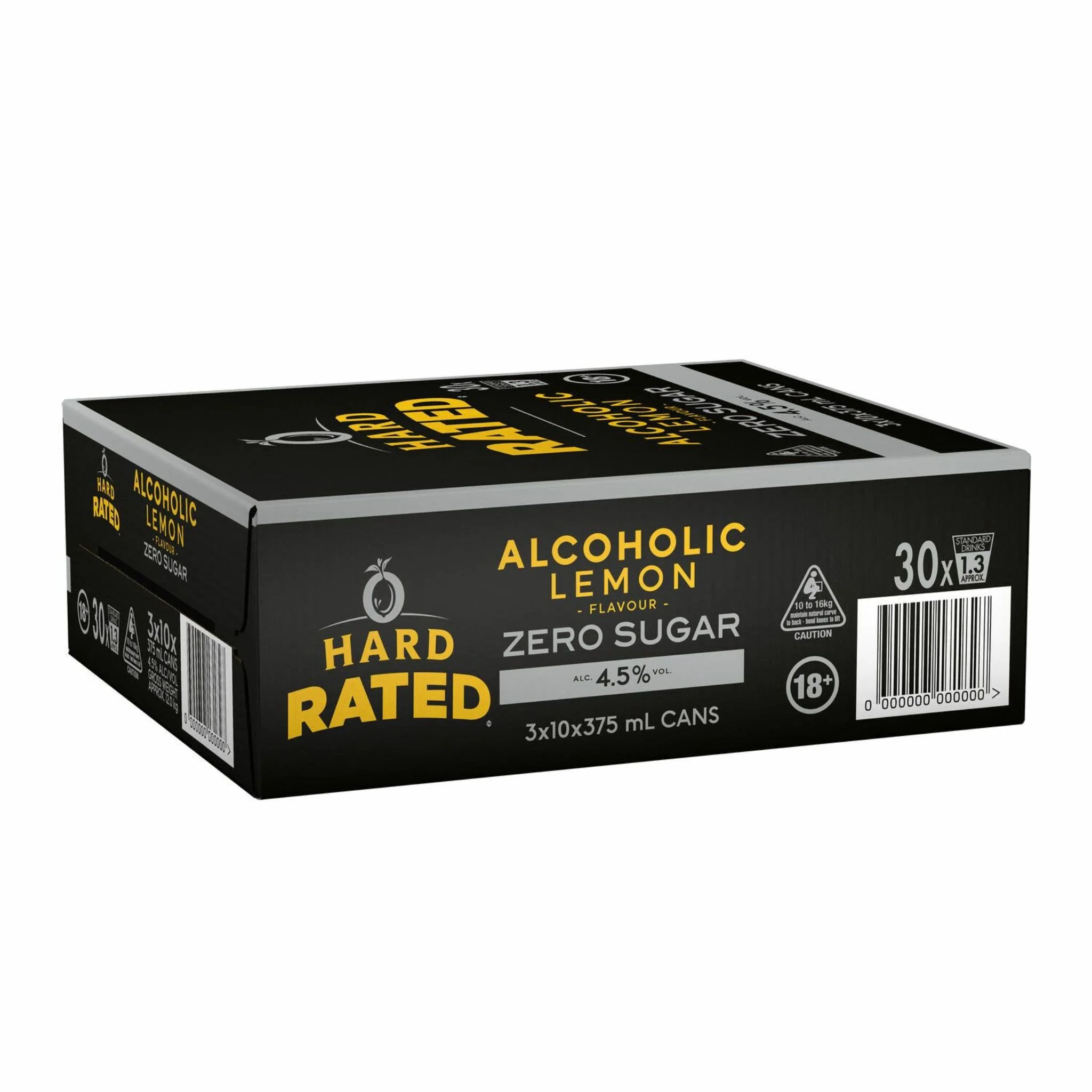 Hard Rated Zero Sugar Lemon Can 30pk