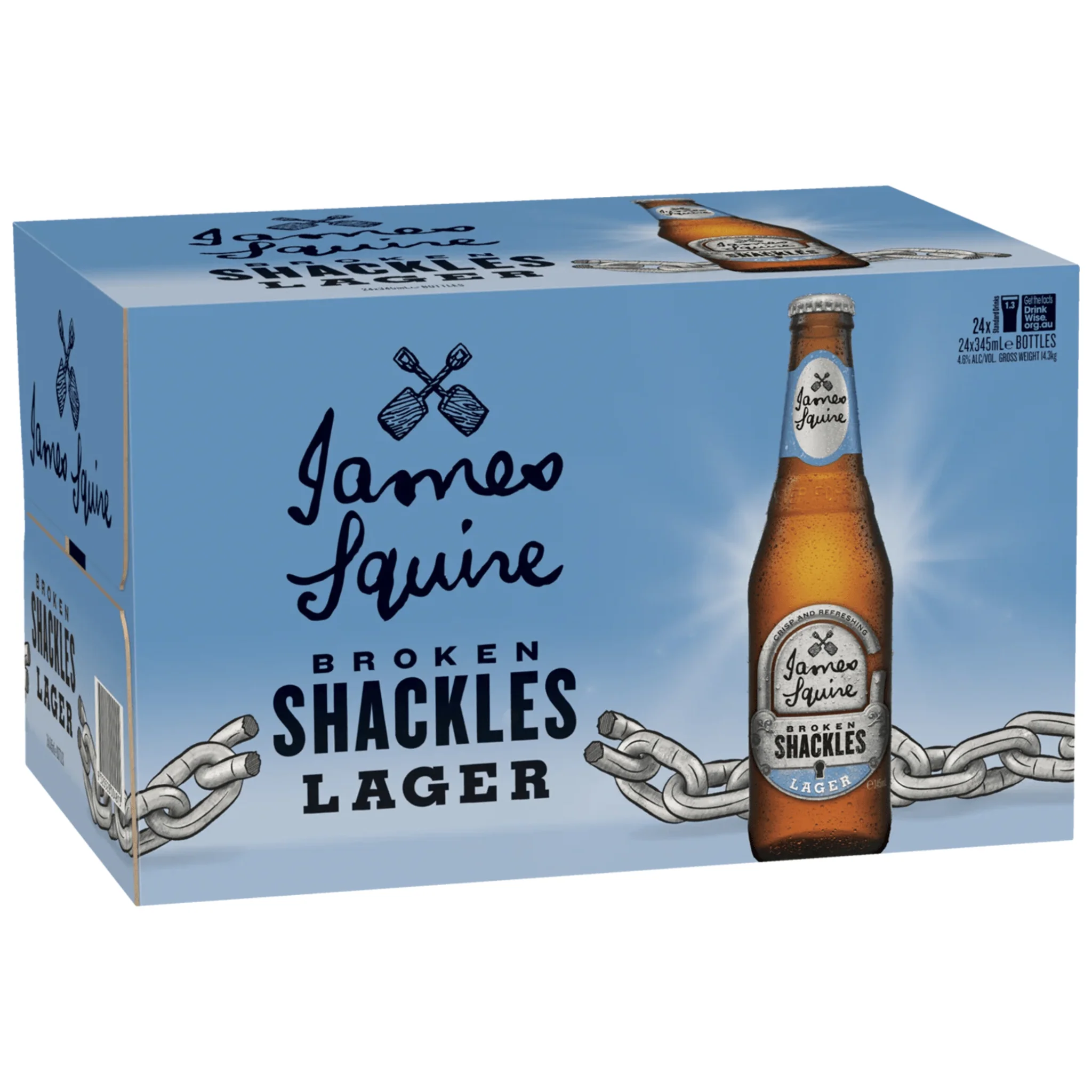 James Squire Broken Shackles Lager Bottle 24pk