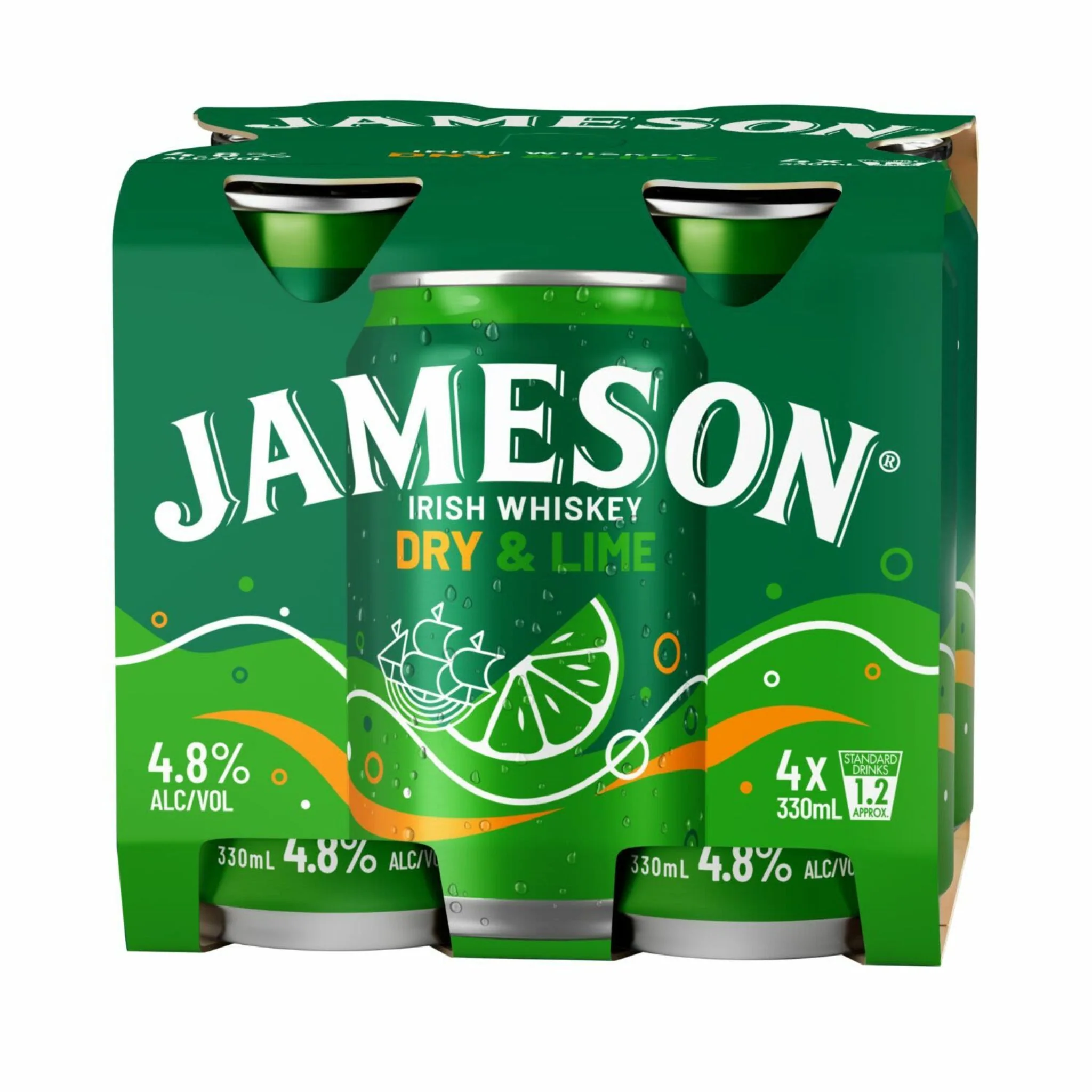 Jameson Dry & Lime 4pk