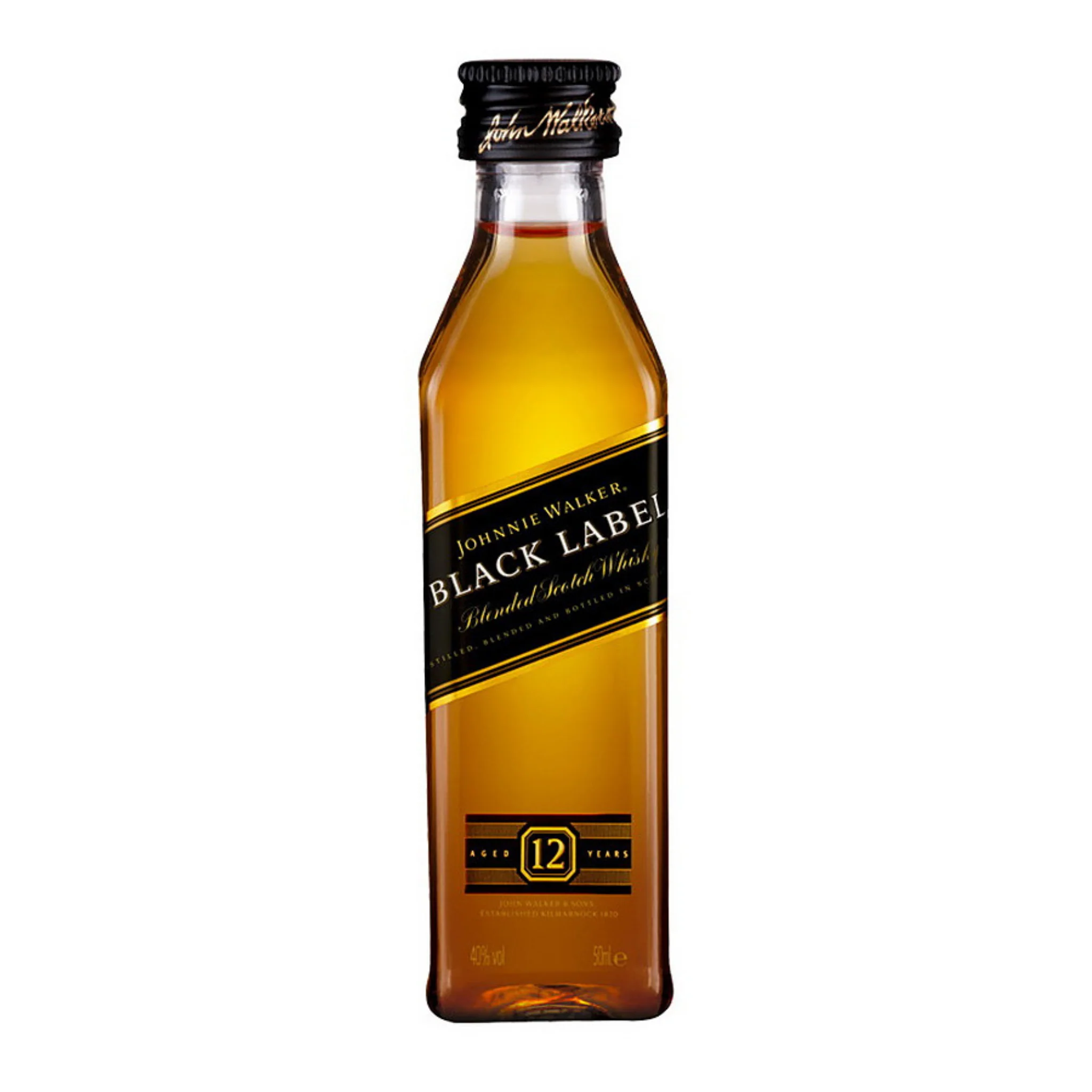 Johnnie Walker Black Label Blended Scotch Whisky Mini