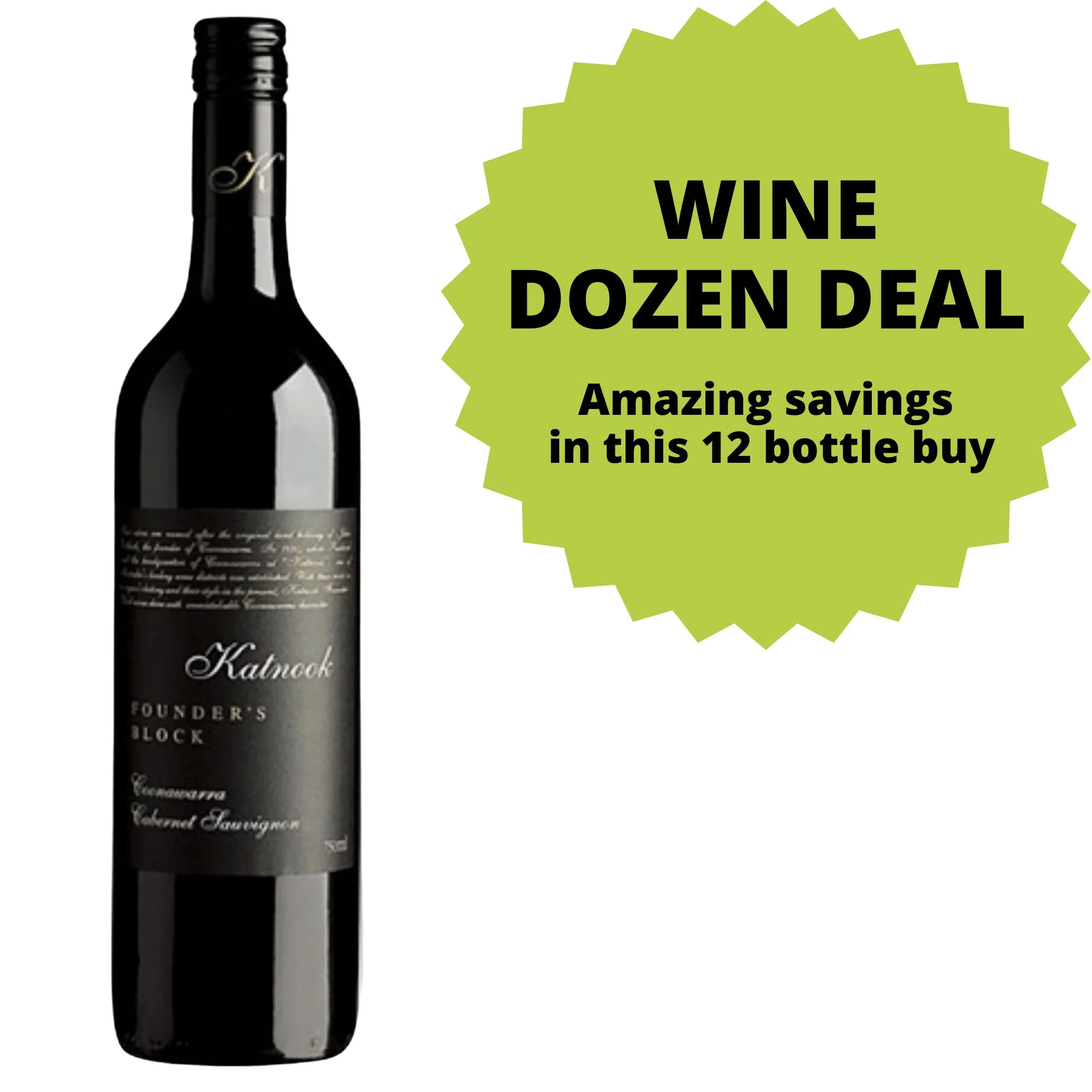 Katnook Founder's Block Cabernet Sauvignon DOZEN DEAL