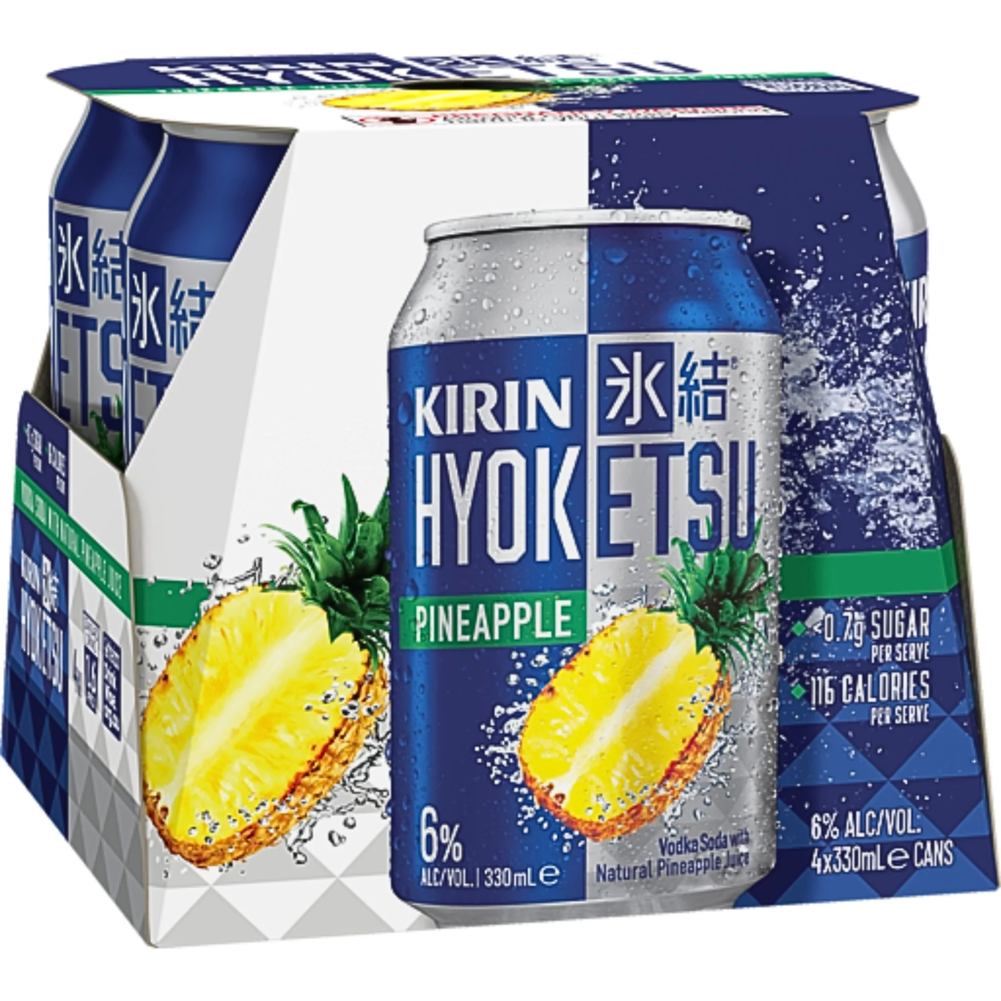 Kirin Hyoketsu Pineapple Cans 330ml 4pk