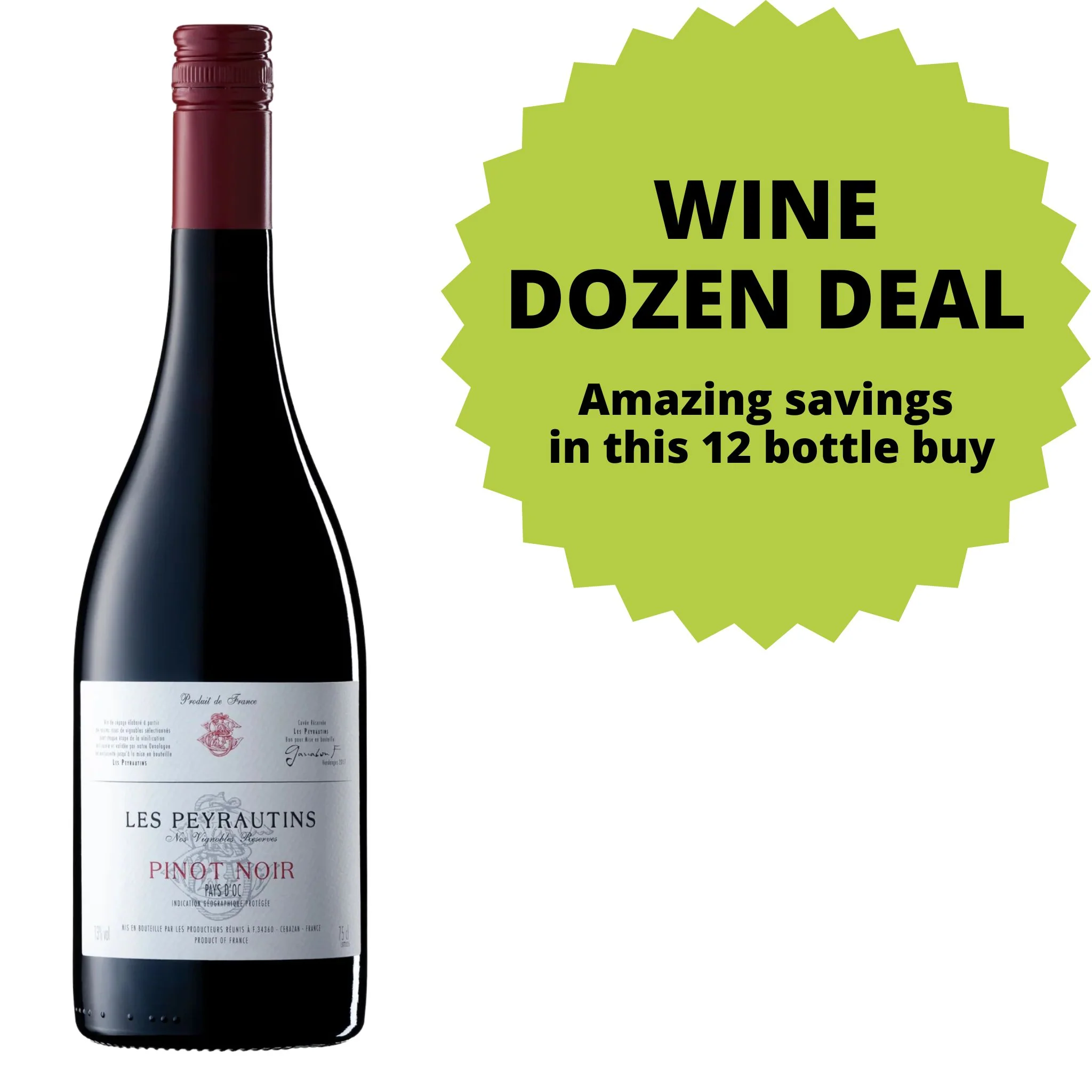 Les Peyrautins Pinot Noir DOZEN DEAL