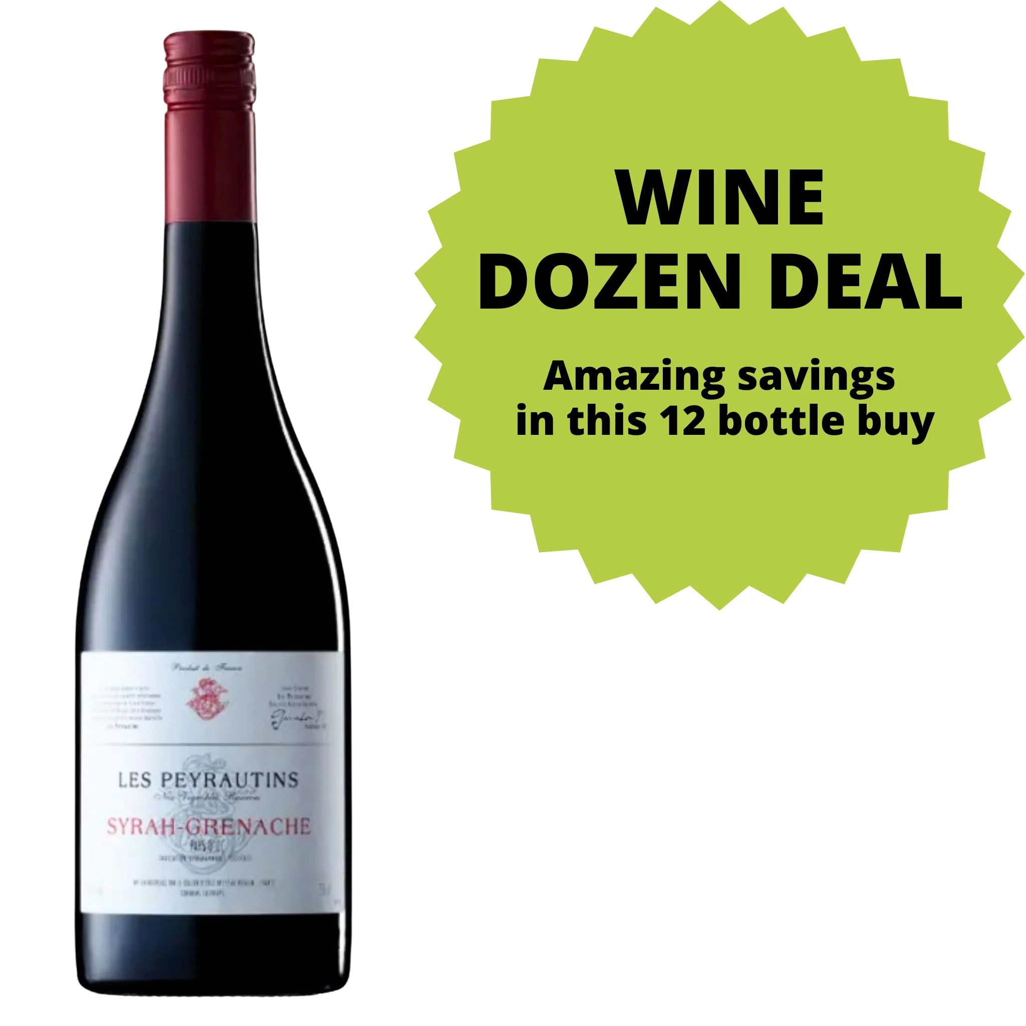 Les Peyrautins Syrah-Grenache DOZEN DEAL