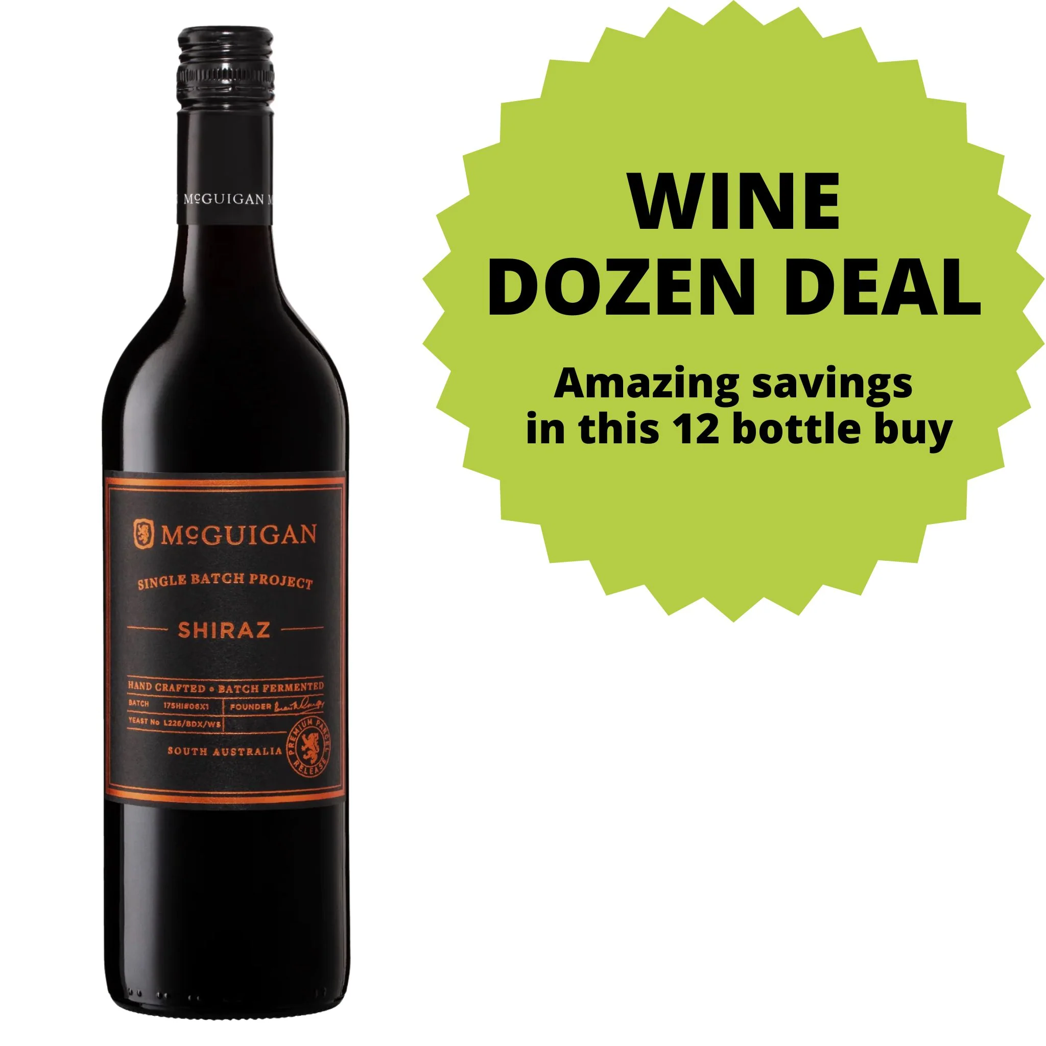 McGuigan Single Batch Project Shiraz DOZEN DEAL