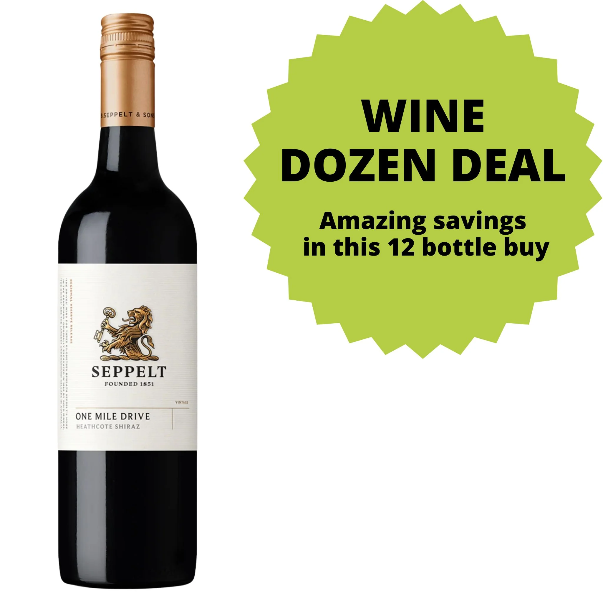 Seppelt One Mile Drive Shiraz DOZEN DEAL