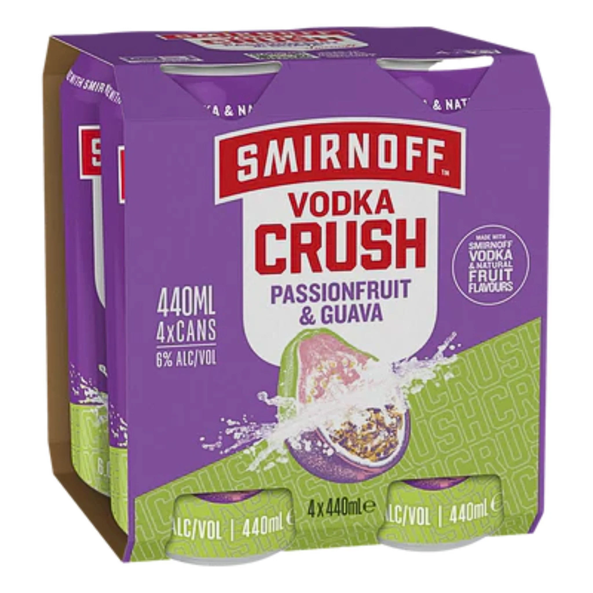 Smirnoff Crush Passion Guava 4pk