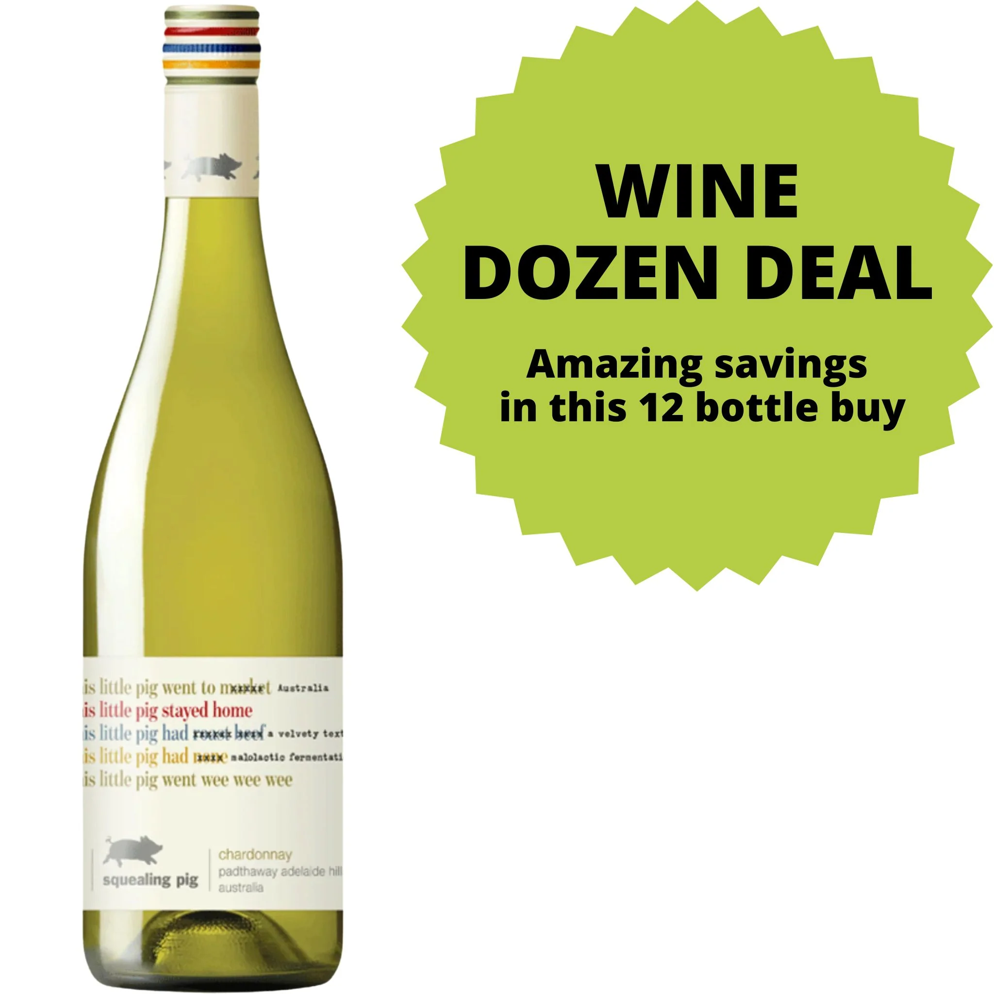 Squealing Pig Chardonnay DOZEN DEAL