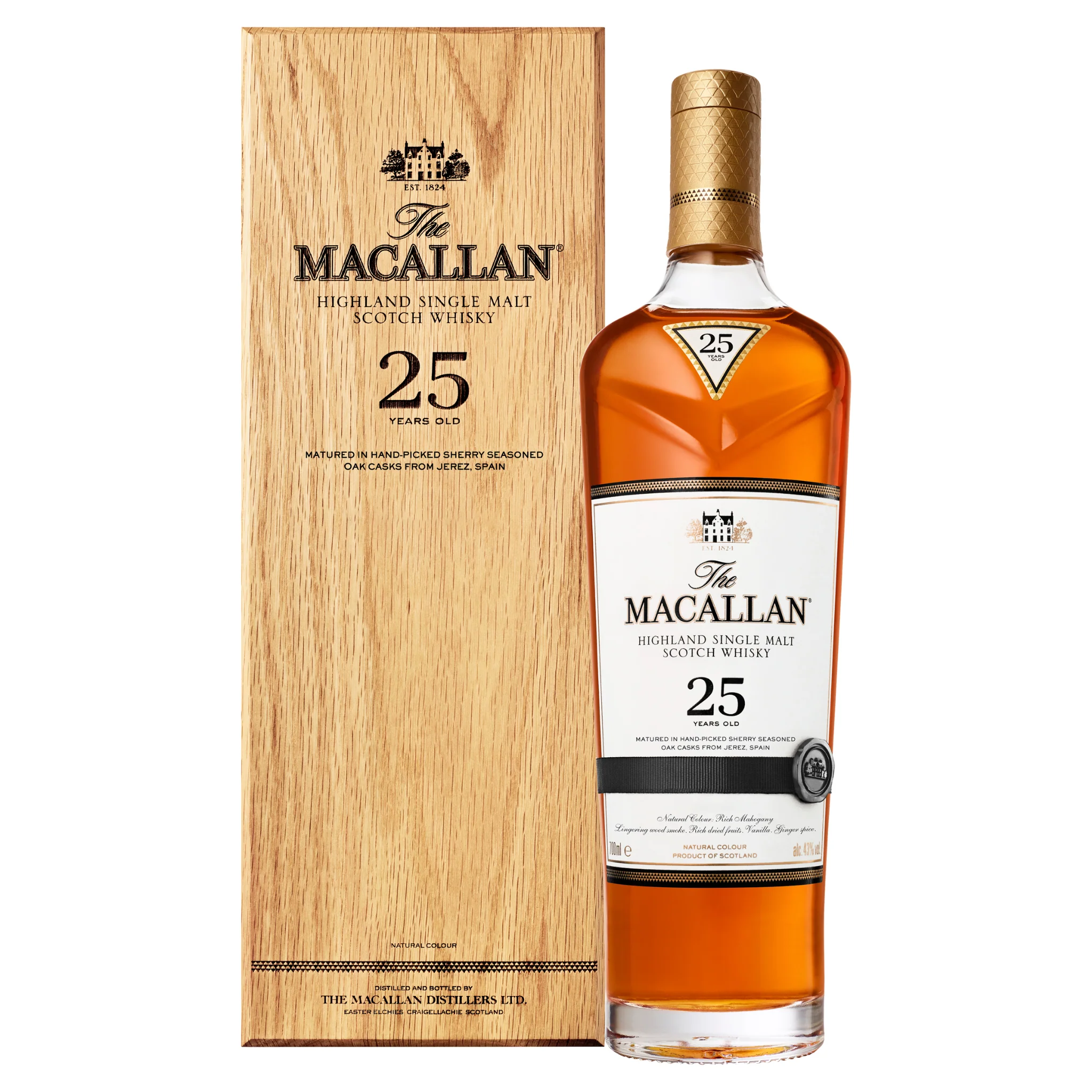 The Macallan 25 Year Old Sherry Oak Cask Single Malt Scotch Whisky