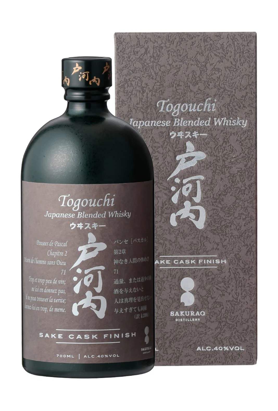 Togouchi Sake Cask Finish Japanese Whisky 40% 700ml