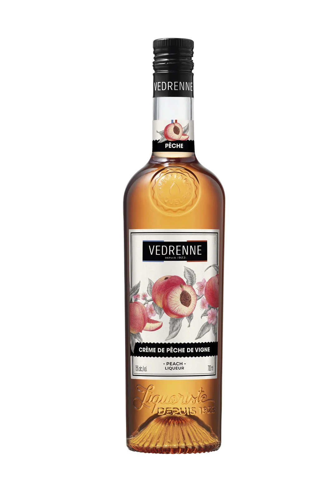 Vedrenne Liqueur Creme de Peche de Vigne (Vineyard Peach) 15% 700ml