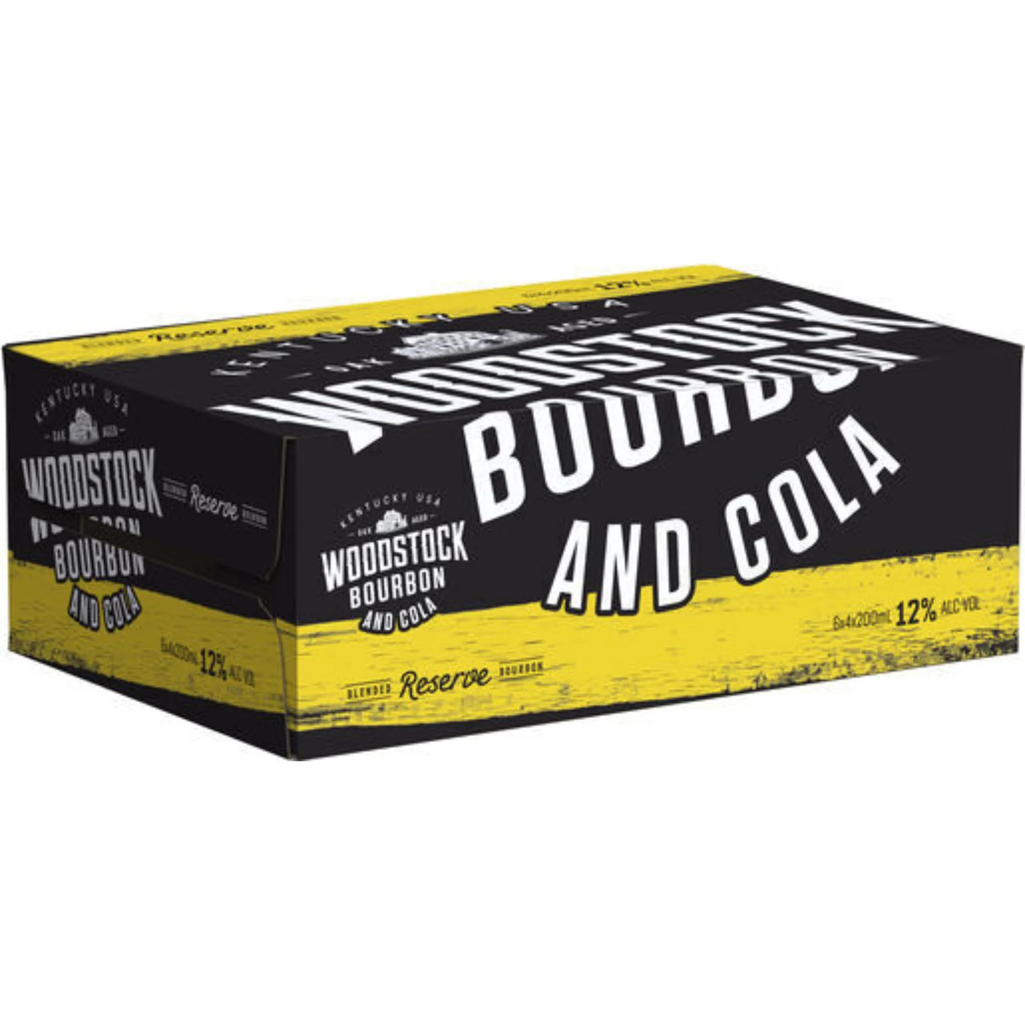 Woodstock Bourbon & Cola 12% Can 200ml 24pk